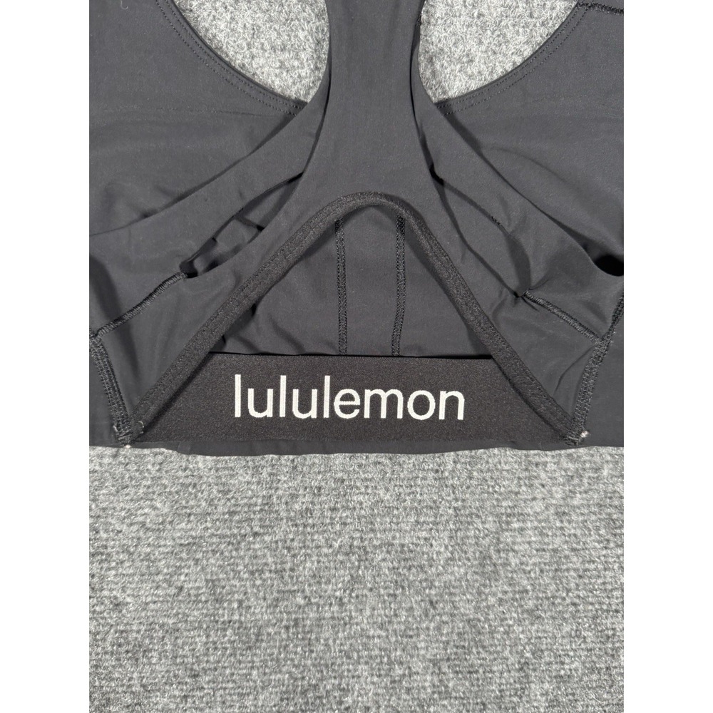 Lululemon Strong Identity‎ Bra Womens 4 B/C Cup Black Yoga Gym Training EUC - Picture 10 of 11
